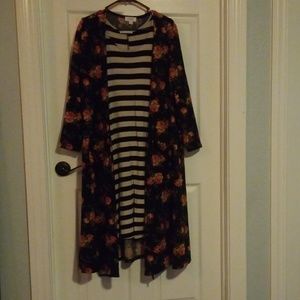 Lularoe Sarah & Striped Dress
